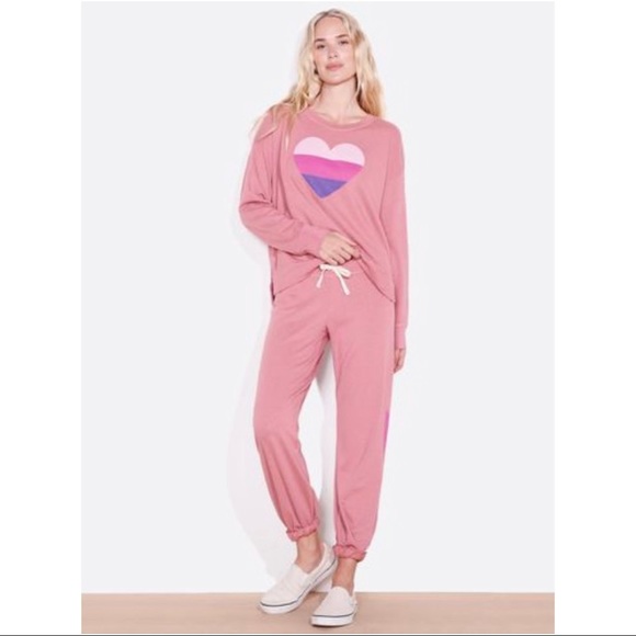 SUNDRY Bolt Basic Sweatpants in Faded Rose (Pink) - NWT - Picture 3 of 3